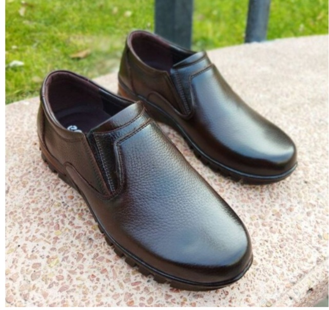 کفش چرم مردانه مدل یریش کد ۱۸۵۳
