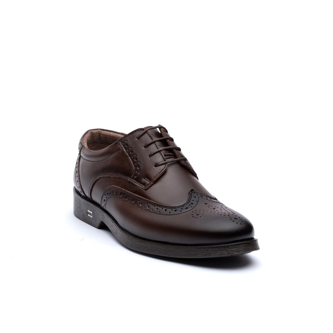 کفش چرم مجلسی مردانه مدل هشترگ زیره ترمو کد K7504